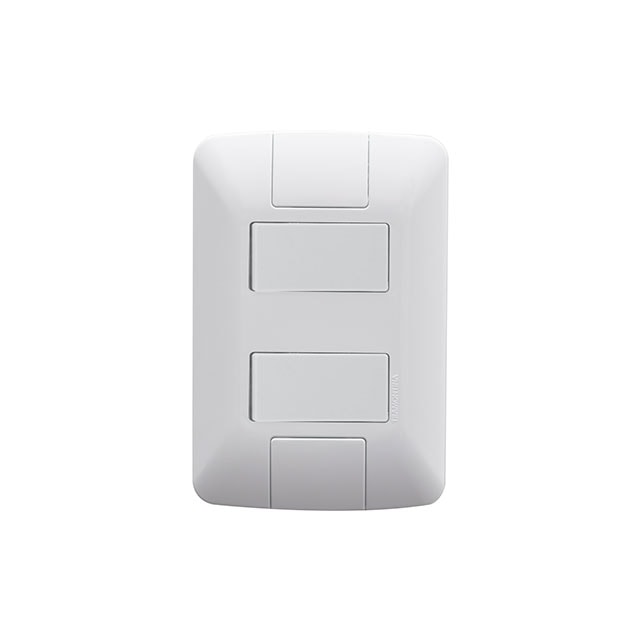 Conjunto 2 Interruptores Simples 6A 250V Aria - TRAMONTINA Conjunto 2 Interruptores Simples 6A 250V Aria - TRAMONTINA