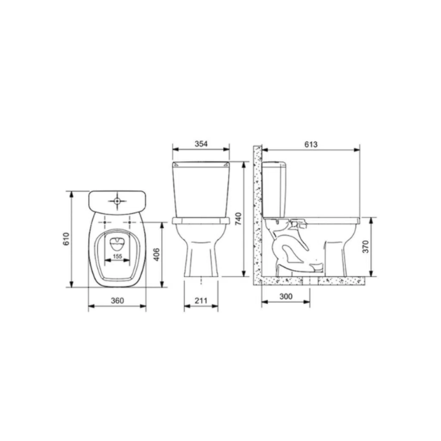 Conjunto Áries 3/6L Branco Acion. Duplo - CELITE