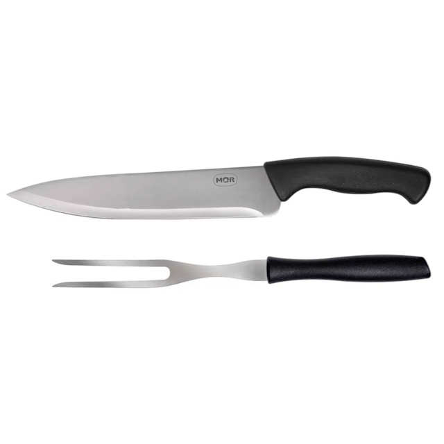 Conjunto Assador 2 peças Faca 8" e Garfo - Mor  Conjunto Assador 2 peças Faca 8" e Garfo - Mor