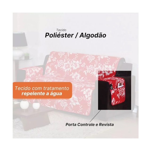 Conjunto De Capas De Sofá Protetoras Com Porta Objetos