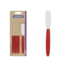 Conjunto de Espátulas para Manteiga Tramontina Ipanema Vermelho 6 Peças Conjunto de Espátulas para Manteiga Tramontina Ipanema Vermelho 6 Peças
