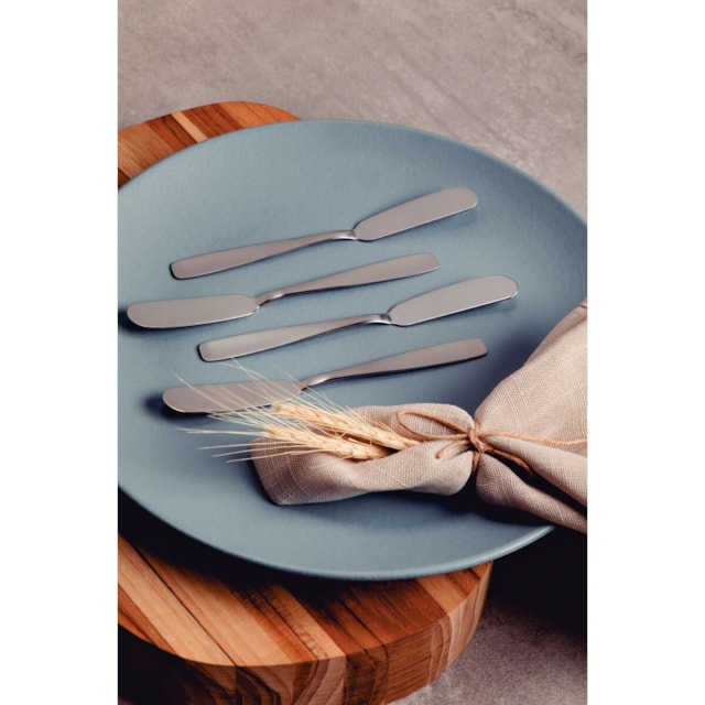 Conjunto de Espátulas Tramontina Cosmos para Manteiga em Aço Inox 4 Peças Conjunto de Espátulas Tramontina Cosmos para Manteiga em Aço Inox 4 Peças