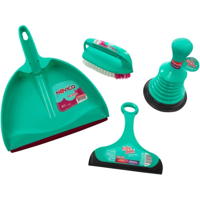 Conjunto de Limpeza Noviça 4 Peças - BETTANIN Conjunto de Limpeza Noviça 4 Peças - BETTANIN