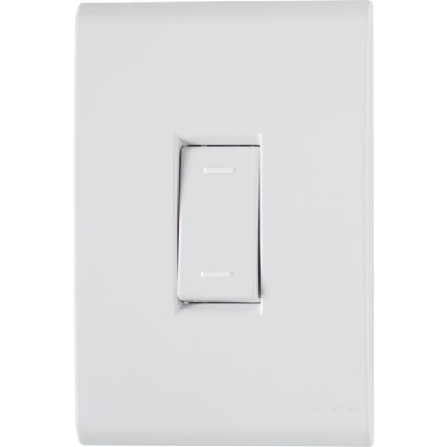 Conjunto Placa 4x2 + Interruptor Paralelo 10A 250V Liz - TRAMONTINA Conjunto Placa 4x2 + Interruptor Paralelo 10A 250V Liz - TRAMONTINA