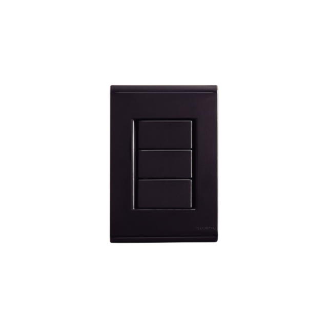 Conjunto Placa Cega 4x2 LIZ Grafite - TRAMONTINA Conjunto Placa Cega 4x2 LIZ Grafite - TRAMONTINA