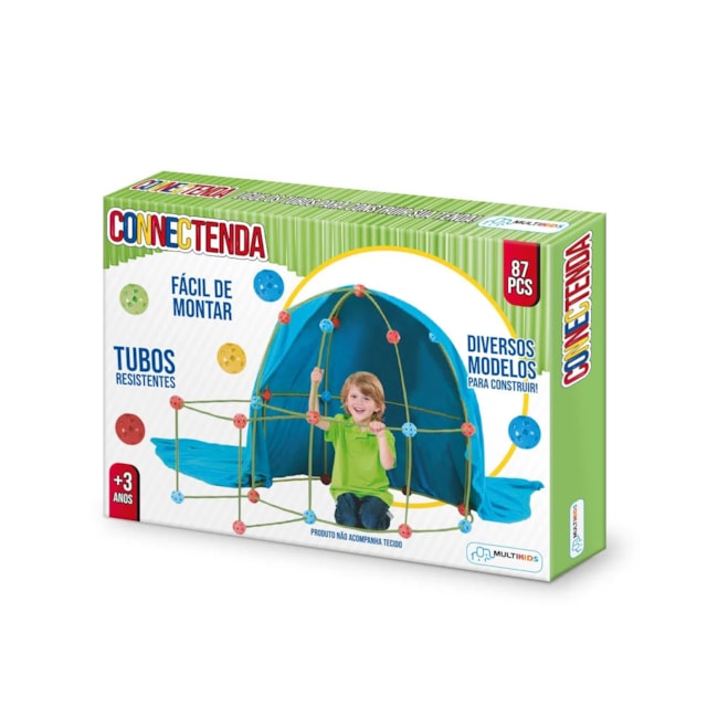 Connectenda Com 87 Peças Construção com Tubos Multikids - BR1553