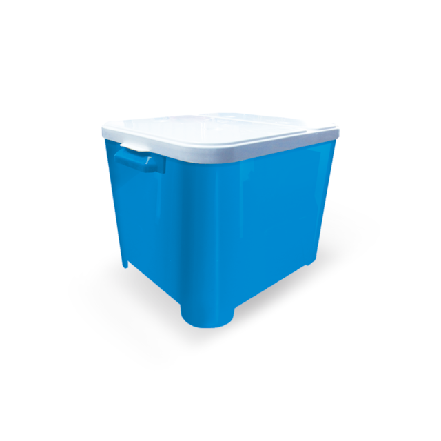 Container Para Ração 15 Kg Azul Container Para Ração 15 Kg Azul