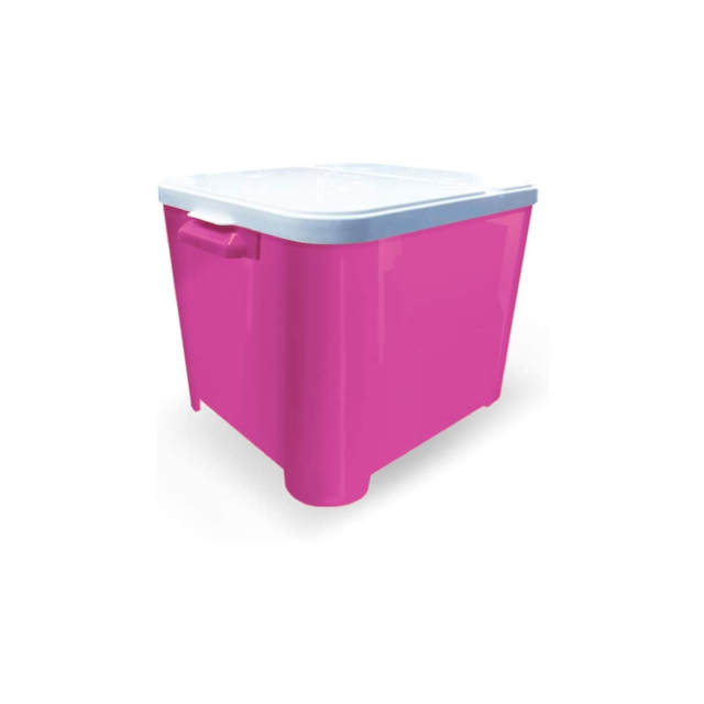 Container Para Ração 15 Kg Rosa Container Para Ração 15 Kg Rosa