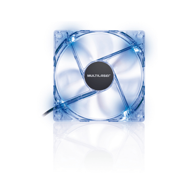 Cooler Fan Led Azul Multilaser 12x12 Cm - Ga135 Cooler Fan Led Azul Multilaser 12x12 Cm - Ga135