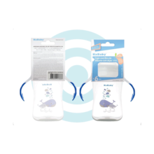 Copo 300ml Bico de Silicone com alças Azul Copo 300ml Bico de Silicone com alças Azul
