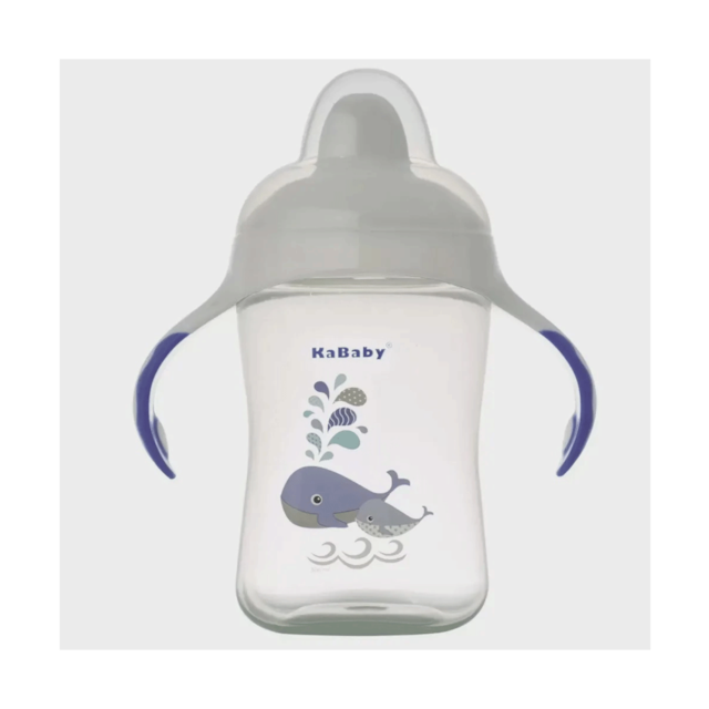 Copo 300ml Bico Rígido com Alças Azul Copo 300ml Bico Rígido com Alças Azul