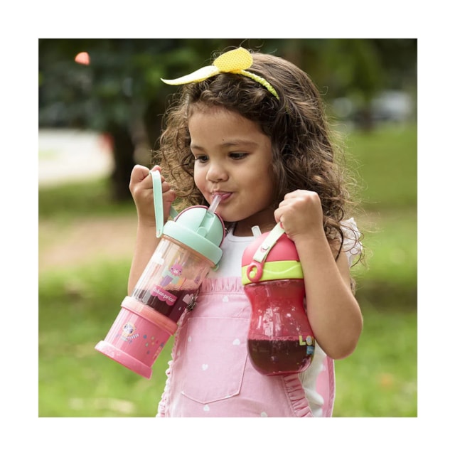 Copo com Canudo Playful 360 ml 12+M Fisher Price Rosa Copo com Canudo Playful 360 ml 12+M Fisher Price Rosa