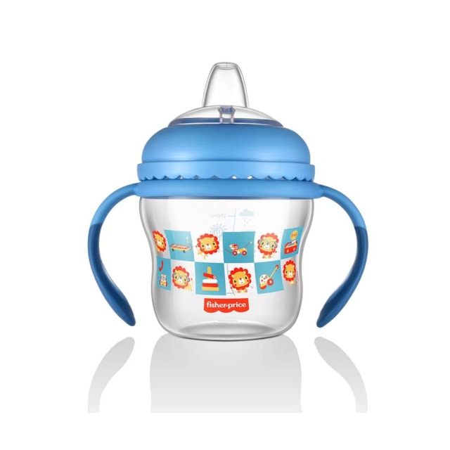 Copo de Transição First Moments + Bico Extra + Alça Removível 150 ml Fisher Price Azul Copo de Transição First Moments + Bico Extra + Alça Removível 150 ml Fisher Price Azul
