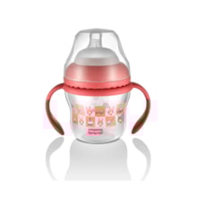 Copo de Transição First Moments + Bico Extra + Alça Removível 150 ml Fisher Price Rosa Copo de Transição First Moments + Bico Extra + Alça Removível 150 ml Fisher Price Rosa