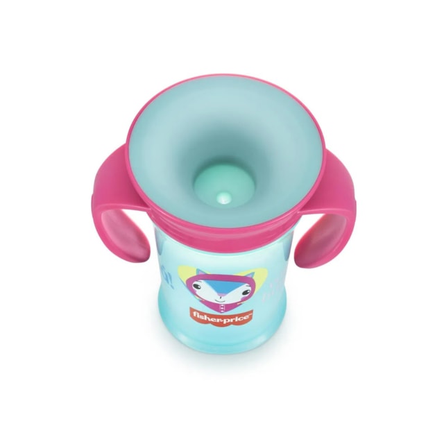 Copo de Treinamento 360 First Moments Rosa Candy 210 ml 6+M Fisher Price - BB1021