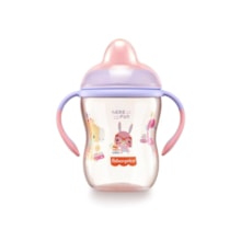 Copo de Treinamento com Bico Semi-rígido First Moments 270ml Fisher Price Rosa