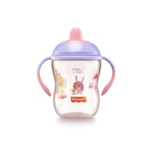 Copo de Treinamento com Bico Semi-rígido First Moments 270ml Fisher Price Rosa