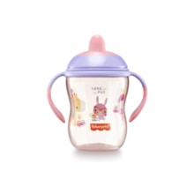 Copo de Treinamento com Bico Semi-rígido First Moments 270ml Fisher Price Rosa Copo de Treinamento com Bico Semi-rígido First Moments 270ml Fisher Price Rosa