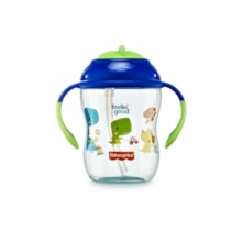 Copo de Treinamento com Canudo First Moments 270 ml Fisher Price Azul Copo de Treinamento com Canudo First Moments 270 ml Fisher Price Azul