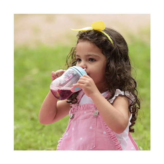 Copo de Treinamento com Canudo First Moments 270 ml Fisher Price Rosa Copo de Treinamento com Canudo First Moments 270 ml Fisher Price Rosa