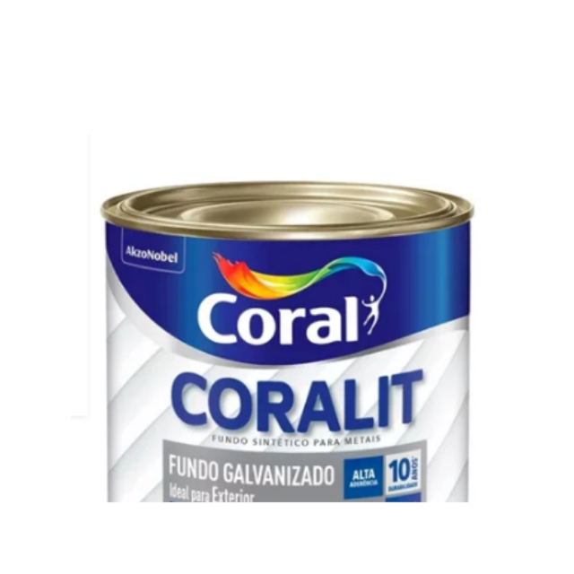 Coralit Fundo Galvanizado Branco 900ml - Coral Coralit Fundo Galvanizado Branco 900ml - Coral