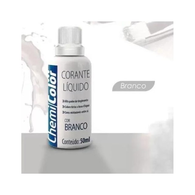 Corante Líquido 50ml Branco - Chemicolor 