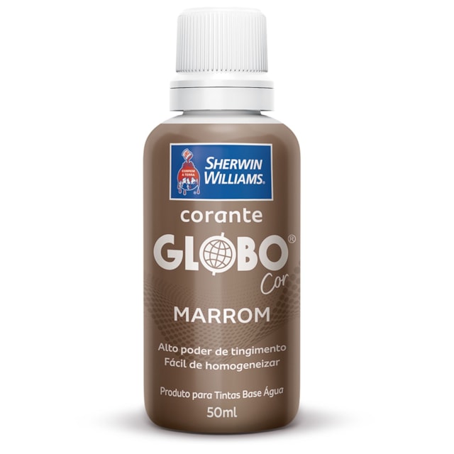 Corante Líquido Globo 50ml Marrom - Sherwin Williams