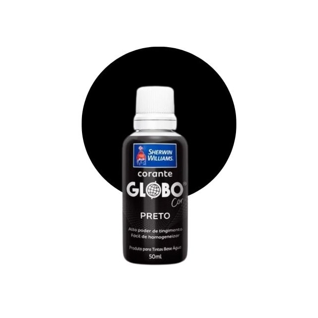 Corante Líquido Globo Preto 50ml - Sherwin Williams