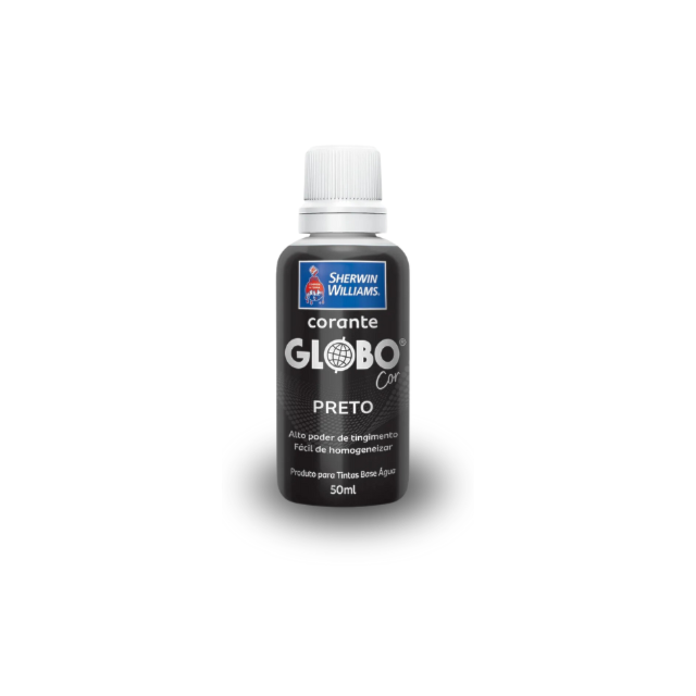 Corante Líquido Globo Preto 50ml - Sherwin Williams Corante Líquido Globo Preto 50ml - Sherwin Williams