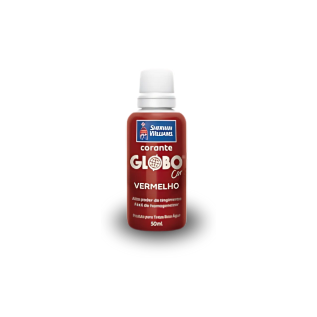 Corante Líquido Globo Vermelho 50ML - SHERWN WILLIAMS