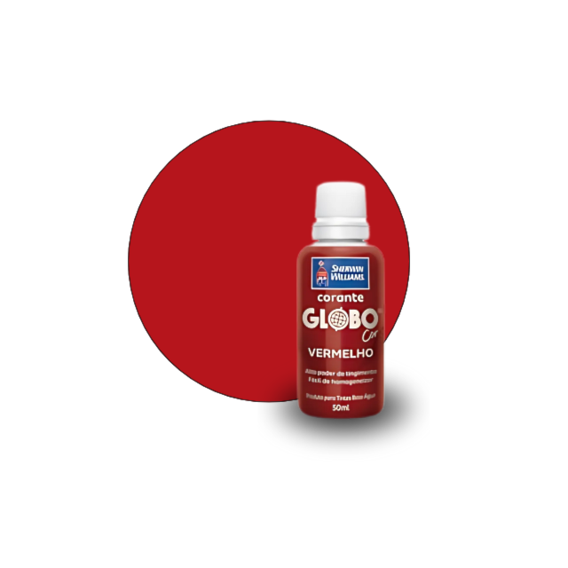 Corante Líquido Globo Vermelho 50ML - SHERWN WILLIAMS