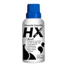 Corante Liquido Hx Base Água 50ml Azul - Hidracor 