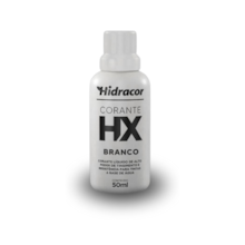 Corante Líquido Hx Base Água 50ml Branco - Hidracor