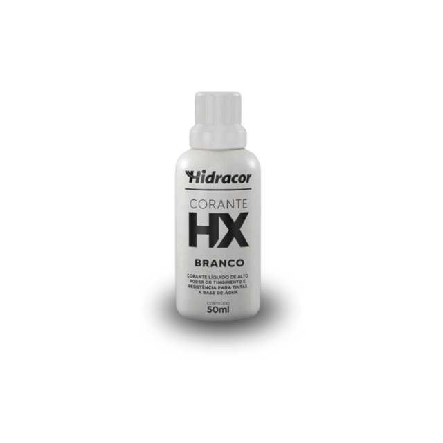 Corante Líquido Hx Base Água 50ml Branco - Hidracor Corante Líquido Hx Base Água 50ml Branco - Hidracor