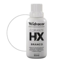 Corante Líquido Hx Base Água 50ml Branco - Hidracor