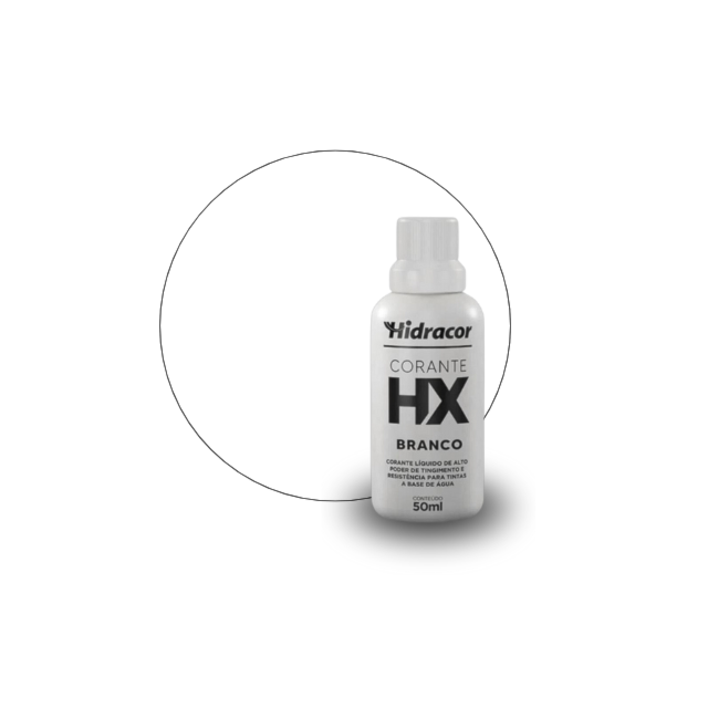 Corante Líquido Hx Base Água 50ml Branco - Hidracor Corante Líquido Hx Base Água 50ml Branco - Hidracor
