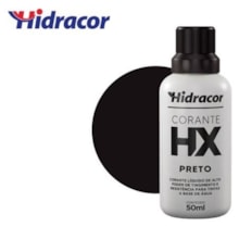 Corante Liquido Hx Base Água 50ml Preto - Hidracor 