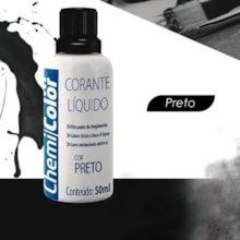 Corante Líquido Preto 50ml - Chemicolor