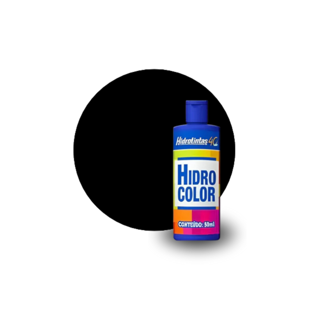 Corante Líquido Preto 50ml - HIDROTINTAS Corante Líquido Preto 50ml - HIDROTINTAS