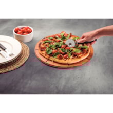 Cortador para Pizza Tramontina Utilitá Preto em Aço Inox Cortador para Pizza Tramontina Utilitá Preto em Aço Inox