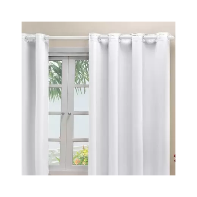 Cortina Blackout Branca com Cinza 260X170 - BELLA JANELA Cortina Blackout Branca com Cinza 260X170 - BELLA JANELA