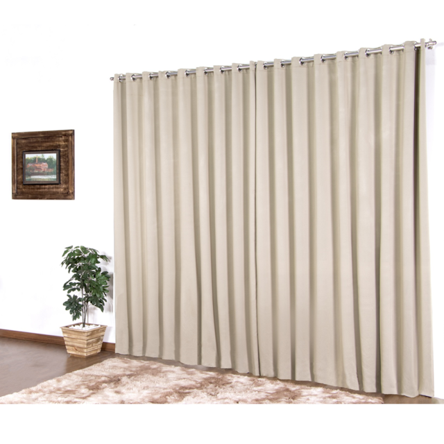 Cortina Blackout para sala ou quarto 2m Deccoralle Avelã Cortina Blackout para sala ou quarto 2m Deccoralle Avelã