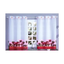 Cortina Com Ilhós De Varão Oxford Sublimado 2 X 1,30 M Cortina Com Ilhós De Varão Oxford Sublimado 2 X 1,30 M