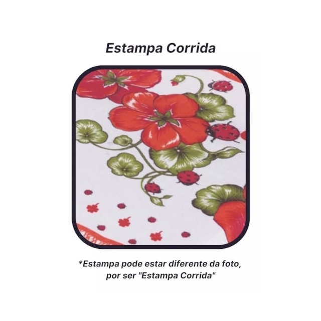 Cortina De Varão Flores Vermelhas 2,00mt Com Prendedores Cortina De Varão Flores Vermelhas 2,00mt Com Prendedores