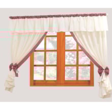 Cortina infantil Ursinha 2m x 1,7m Vermelha Cortina infantil Ursinha 2m x 1,7m Vermelha