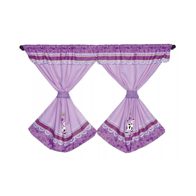 Cortina Para Janela De Cozinha Estampa De Vaquinha 2,00x1,30 Cortina Para Janela De Cozinha Estampa De Vaquinha 2,00x1,30