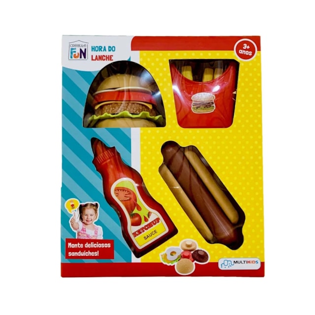 Creative Fun Hora do Lanche - BR1233 MULTILASER - Multikids Creative Fun Hora do Lanche - BR1233 MULTILASER - Multikids