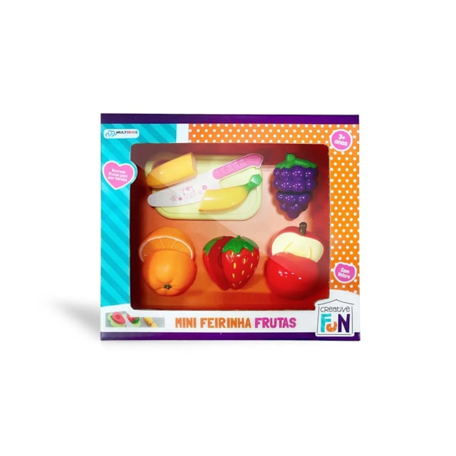 Creative Fun Mini Feirinha Frutas Multilaser - BR1111 Creative Fun Mini Feirinha Frutas Multilaser - BR1111