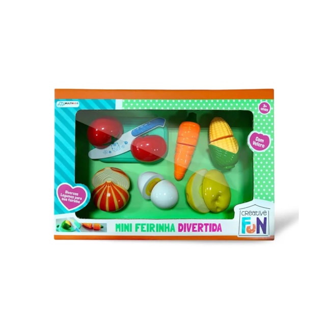 Creative Fun Multikids Mini Feirinha Divertida 6 Legumes BR1108 - Multilaser Creative Fun Multikids Mini Feirinha Divertida 6 Legumes BR1108 - Multilaser