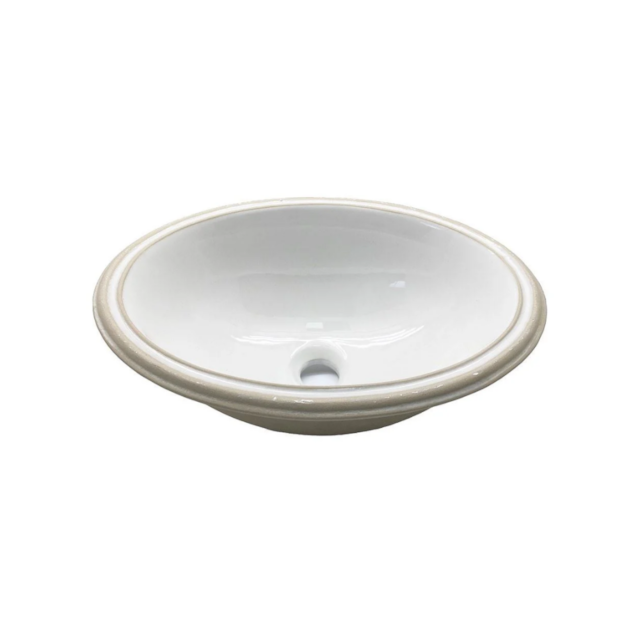 Cuba Branca Oval de Embutir 39,43 x 31cm Wind - DIMAR